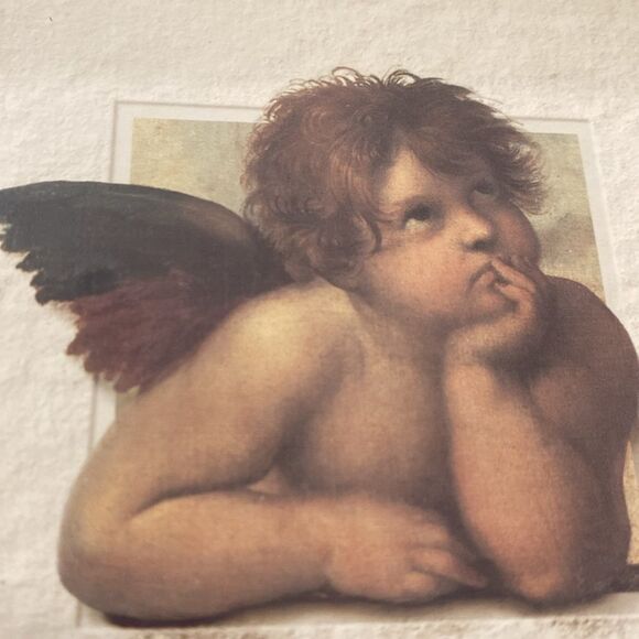 Armstrong Hauser Replicated Raphael Angel Cherub Beautifully Framed in Gold Tone - Picture 6 of 6